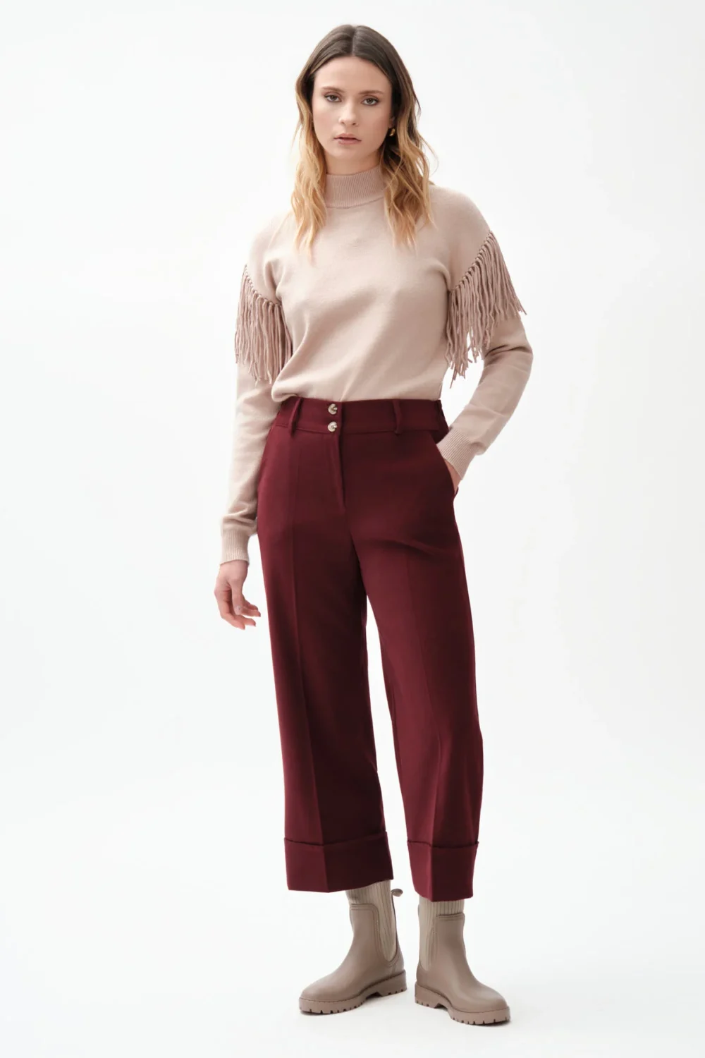 PANTALONE DUE BOTTONI TAMARA – DGF7455