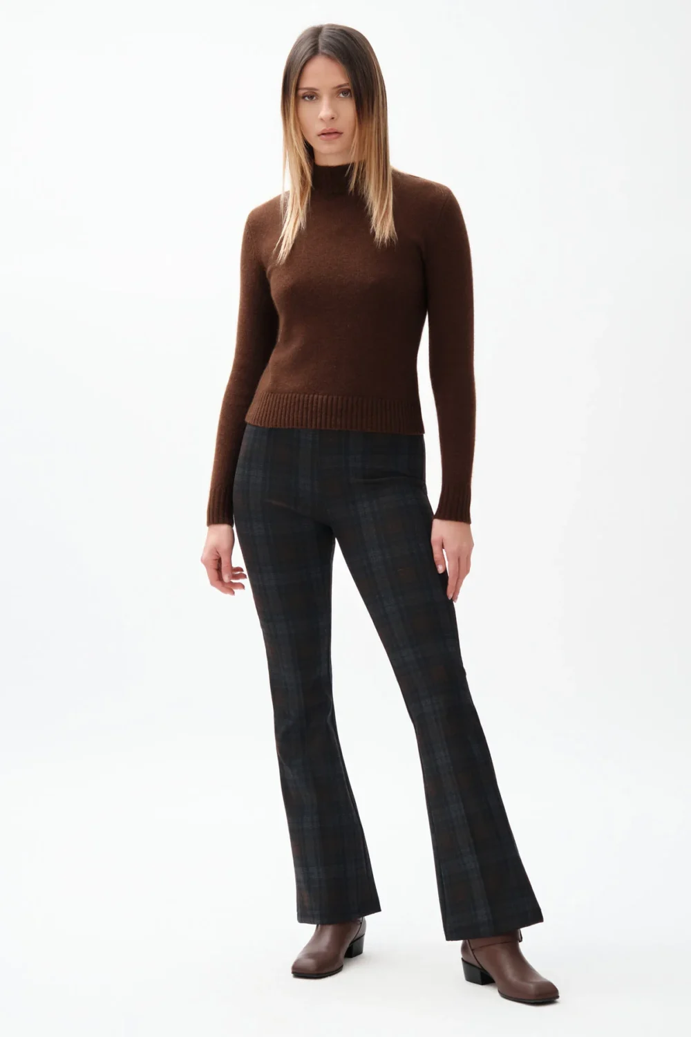 PANTALONE ZAMPA QUADRI SELVI – DGF7496