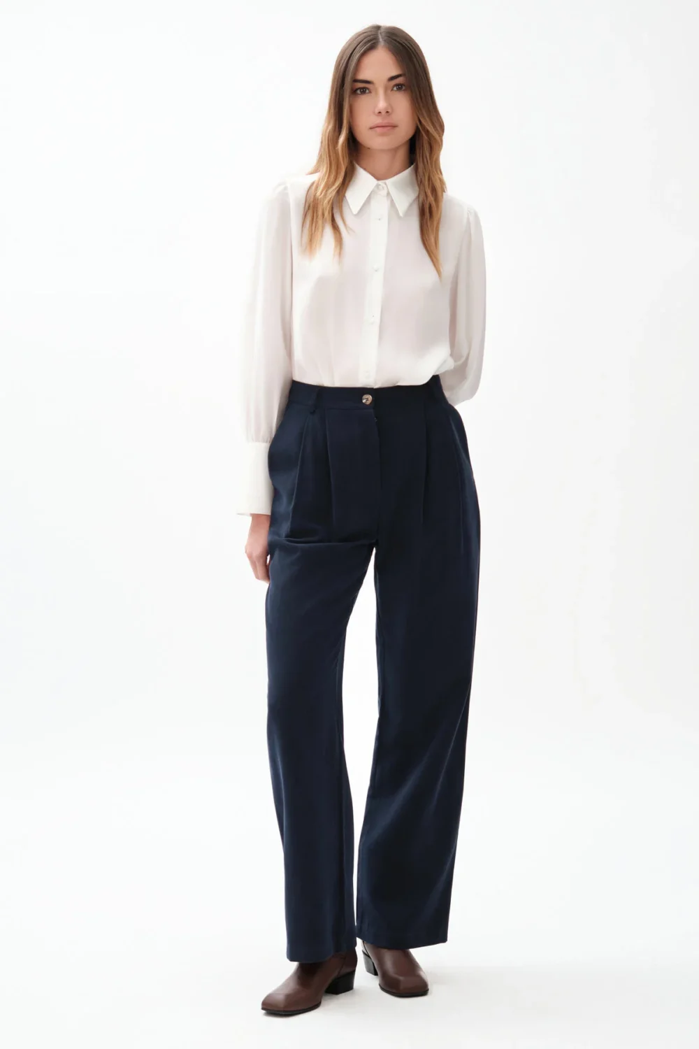 PANTALONE DOPPIA PENCES CUPRO BIBI – DGF7463