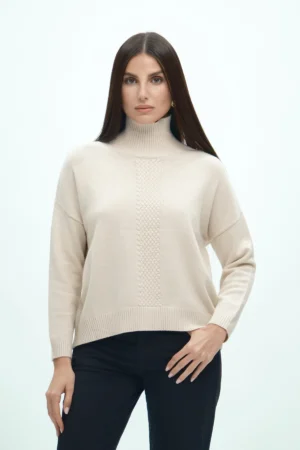 MAGLIA OVER SCOLLO VULCANO VISCOSA FIN 7 - DGF6923