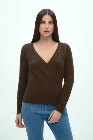 INCROCIATINO CON BOTTONI ALPACA FIN 7 - DGF6971