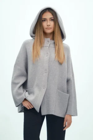 CAPPOTTO CORTO IN MAGLIA VISCOSA FIN 5 - DGF6986