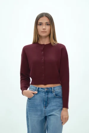 CARDIGAN PARICOLLO VISCOSA FIN 7 - DGF6989