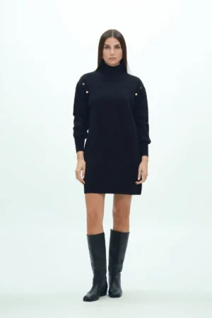 MINI ABITO CON BOTTONI VISCOSA FIN 7 - DGF6996