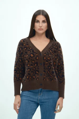 CARDIGAN MACULATO CON LUREX - DGF6999