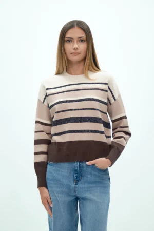 PARICOLLO RIGATO CON LUREX VISCOSA FIN 7 - DGF7008