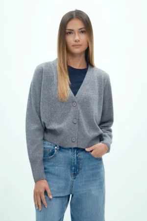 CARDIGAN SENZA CUCITURE 100% LANA FIN 12 - DGF7093