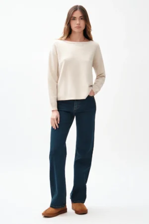 JEANS SARA FLARE PALAZZO LAV SCURO TEX COMFORT - DGF7310