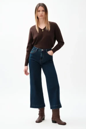 JEANS ALEX WIDE LEG LAV SCURO TEX COMFORT - DGF7318