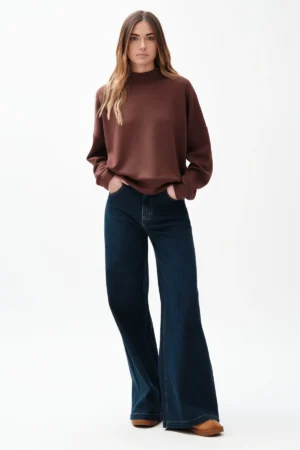 JEANS ALEX SUPER WIDE LEG LAV SCURO TEX COMFORT - DGF7320