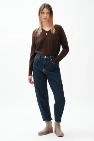 JEANS MADIA BALLOON LAV SCURO TEX COMFORT - DGF7324