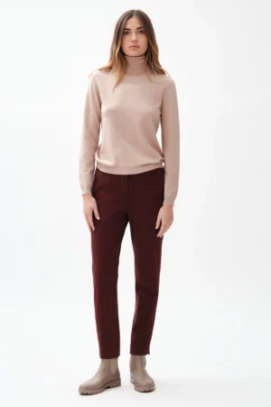 PANTALONE CAPRI CON ELA FIANCHI GABARDINA - DGF7385