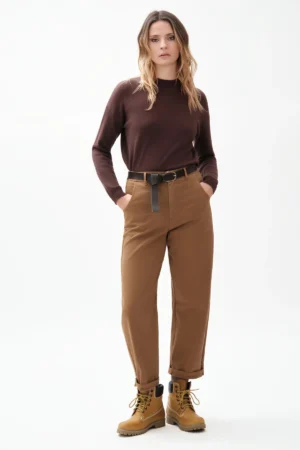 PANTALONE AMPIO CON CINTA GABARDINA - DGF7387