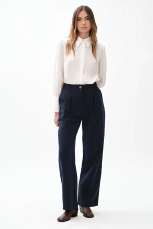 PANTALONE DOPPIA PENCES CUPRO BIBI - DGF7463