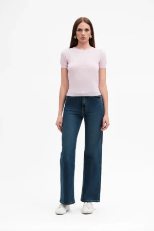 JEANS FLARE PALAZZO LAV SCURO BOT GIO TEX COMF - DGP7508