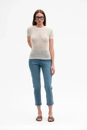 MAGLIA MEZZA MANICA MICRO PAILLETTES - DGP7666