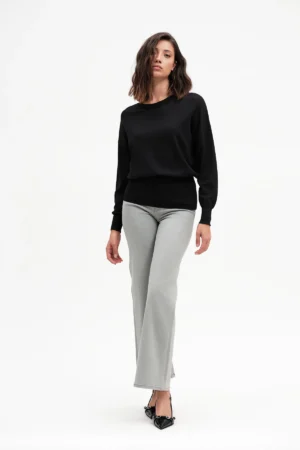 JEANS FLARE PALAZZO GREY - DGP7543