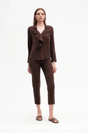 PANTALONE TASCA AMERICA SETA LAVATA - DGP7858
