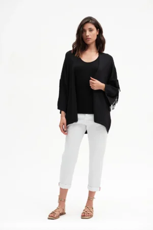 KIMONO CON FRANGE VISCOSA - DGP7646