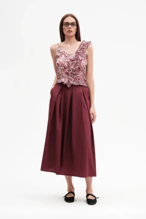 TOP GEORGETTE CON ROUGE - DGP8101
