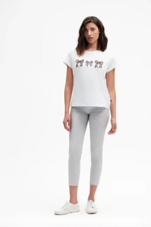 T-SHIRT MM AMPIA FIOCCHI E STRASS - DGP7552