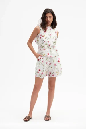 SHORT PIZZO SANGALLO FANTASIA FIORI - DGP8105