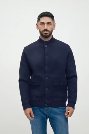 BOMBER IN MAGLIA VISCOSA FIN 7 - UGF4013