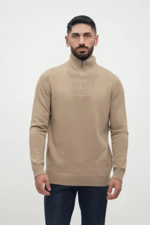 LUPETTO MEZZA ZIP CASHMERE FIN 7 - UGF4057