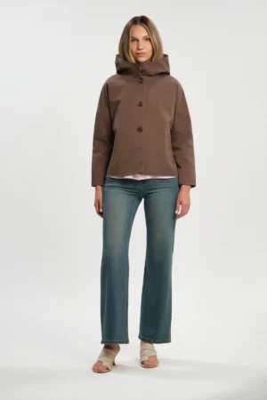 GIUBBINO COTTON POLY CON CAPPUCCIO - DGP8338