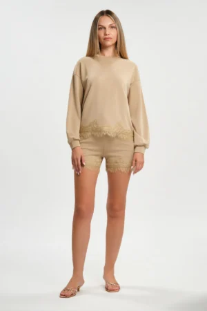 SHORT CON PIZZO MODAL - DGP8454