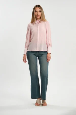 CM1821/B43 CAMICIA ML CON GEORGETTE - DGP9013