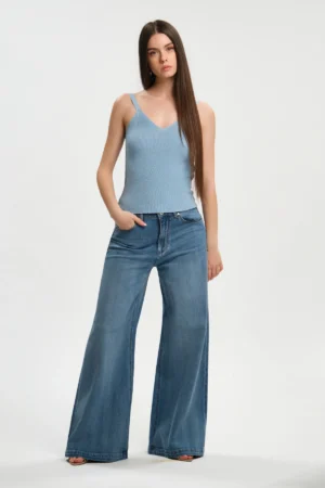 TOP CORTO COSTA INGLESE VISCOSA LUREX - DGP8407