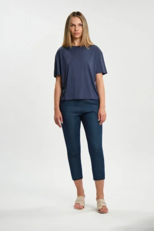 T-SHIRT AMPIA PARICOLLO MODAL LEGGERO - DGP8815
