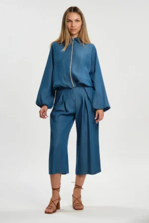 PANTALONE CON PINCES  TENCEL AGATA - DGP8903