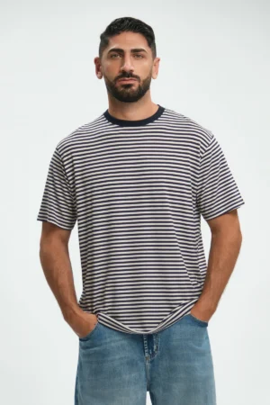 T-SHIRT MEZZA MANICA RIGATA - UGP5160